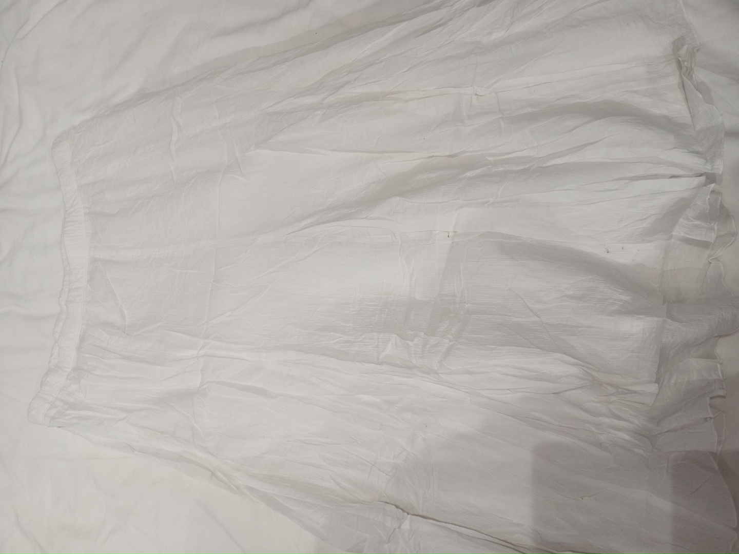 Gonna di cotone bianco