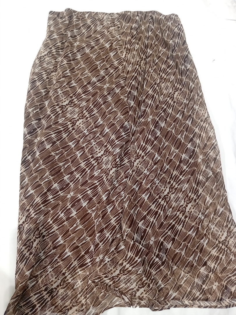 Jupe en imprimé animal brun
