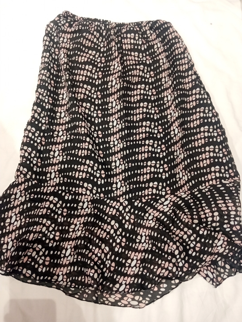 Gonna a pois bianca e nera