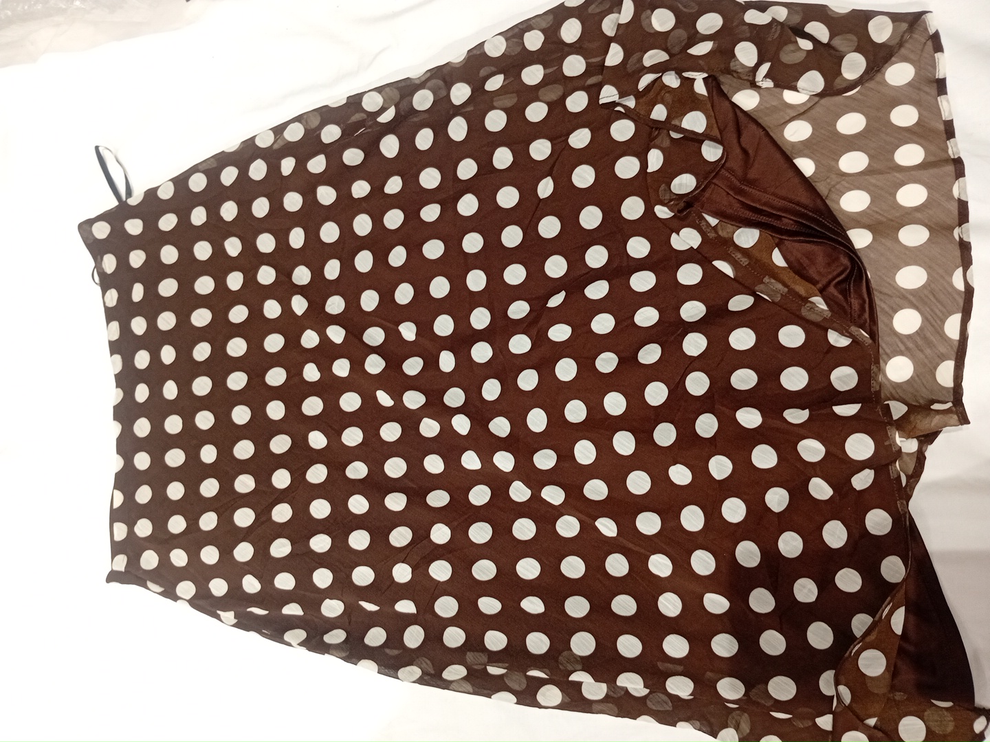 Brown Polka Dot Skirt