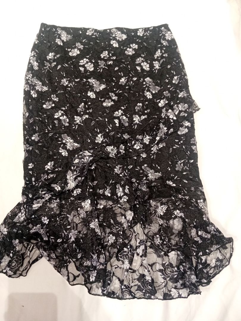 Lace Floral Skirt