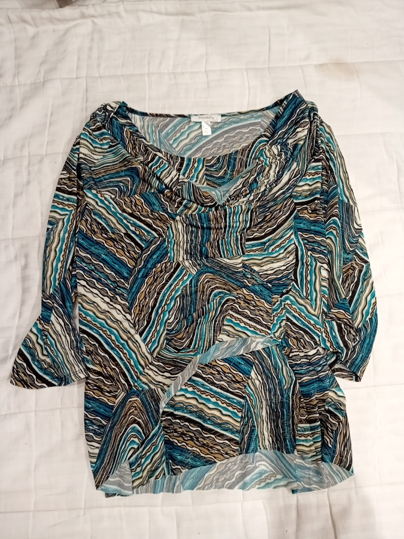 Blouse avec motif marbré