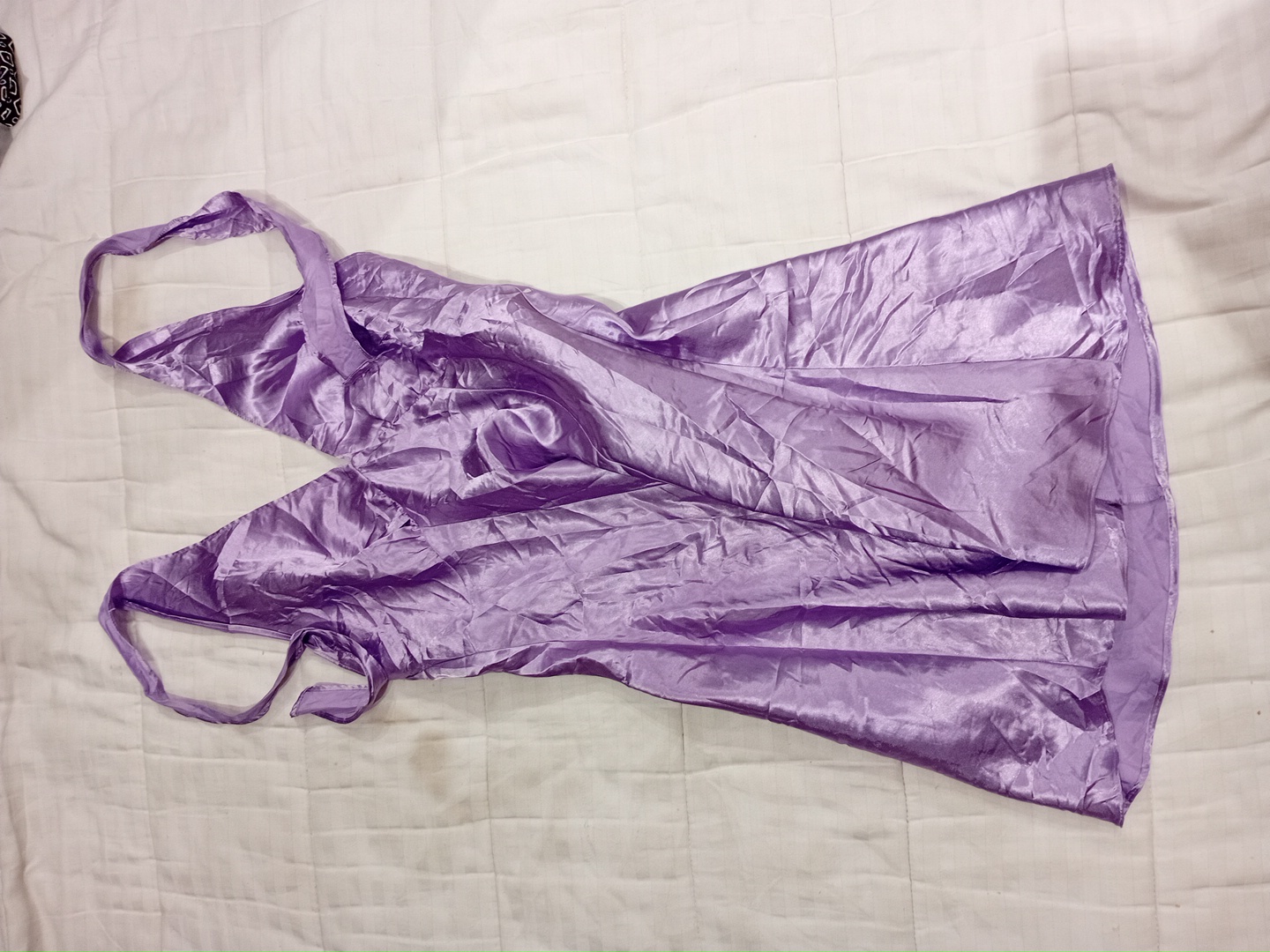 Vintage Lavender Satin Chemise