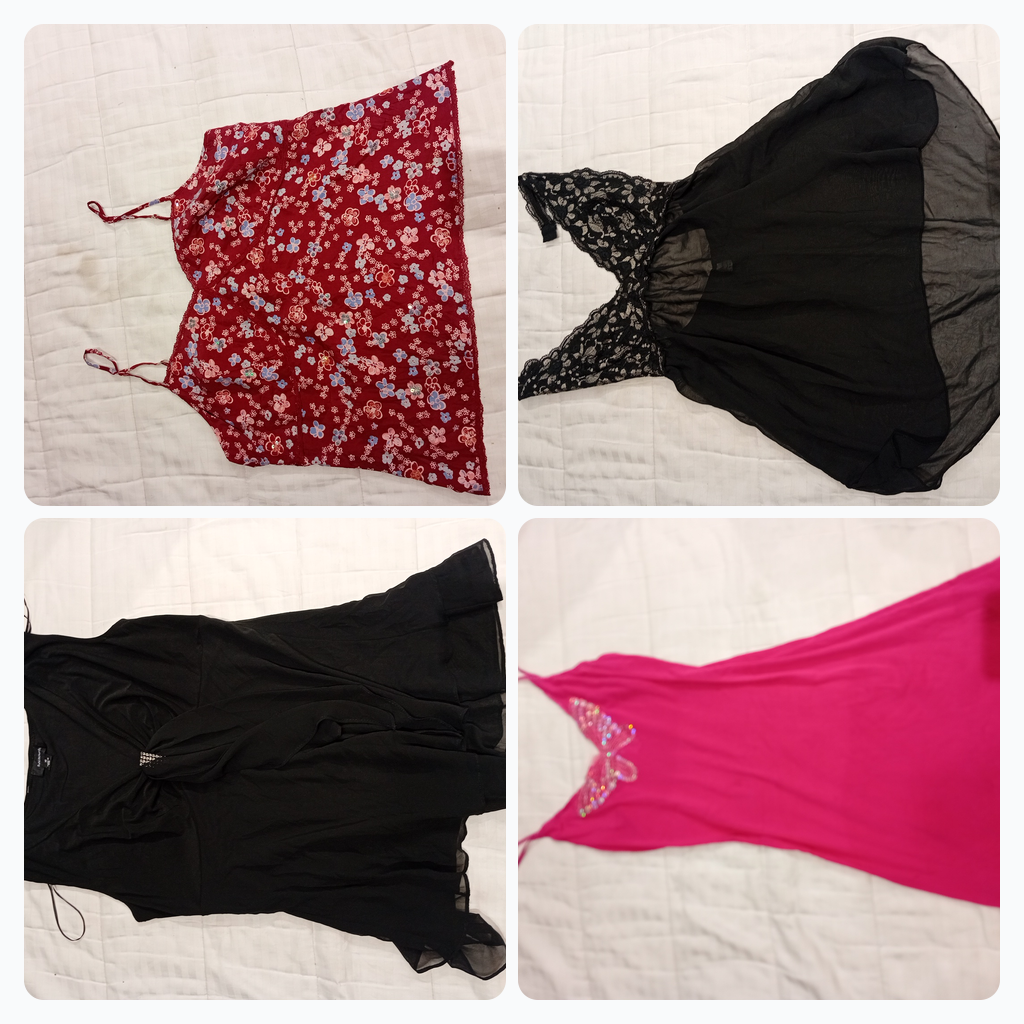 デザイナーキャミバンドル：ルート66、パッション、R&Mリチャーズなどのシルクとレースのトップス