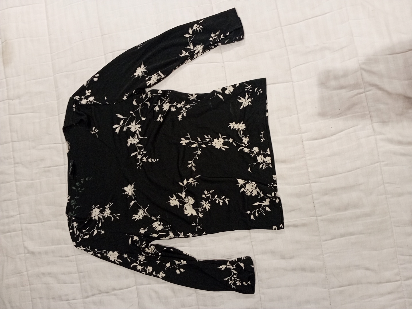 Black Floral Top