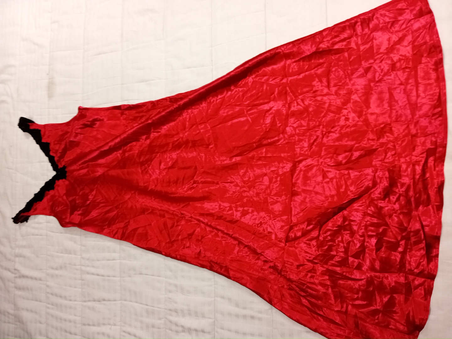Red Satin Nightgown