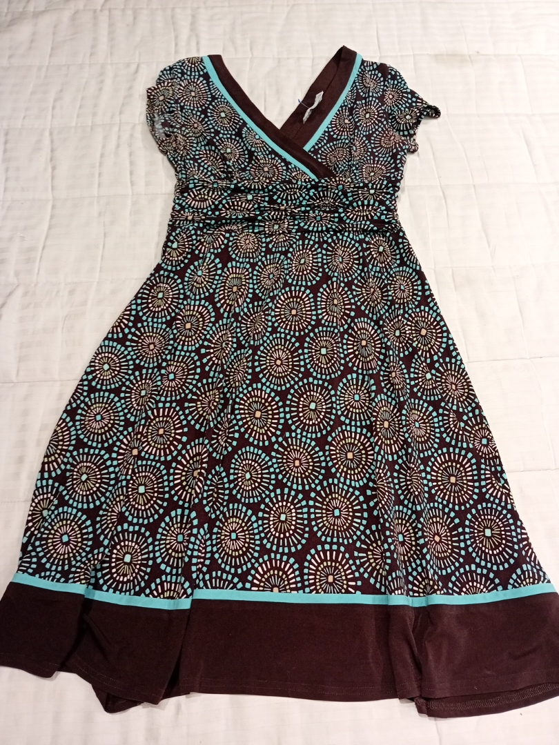 Robe A-ligne imprimée pour femme