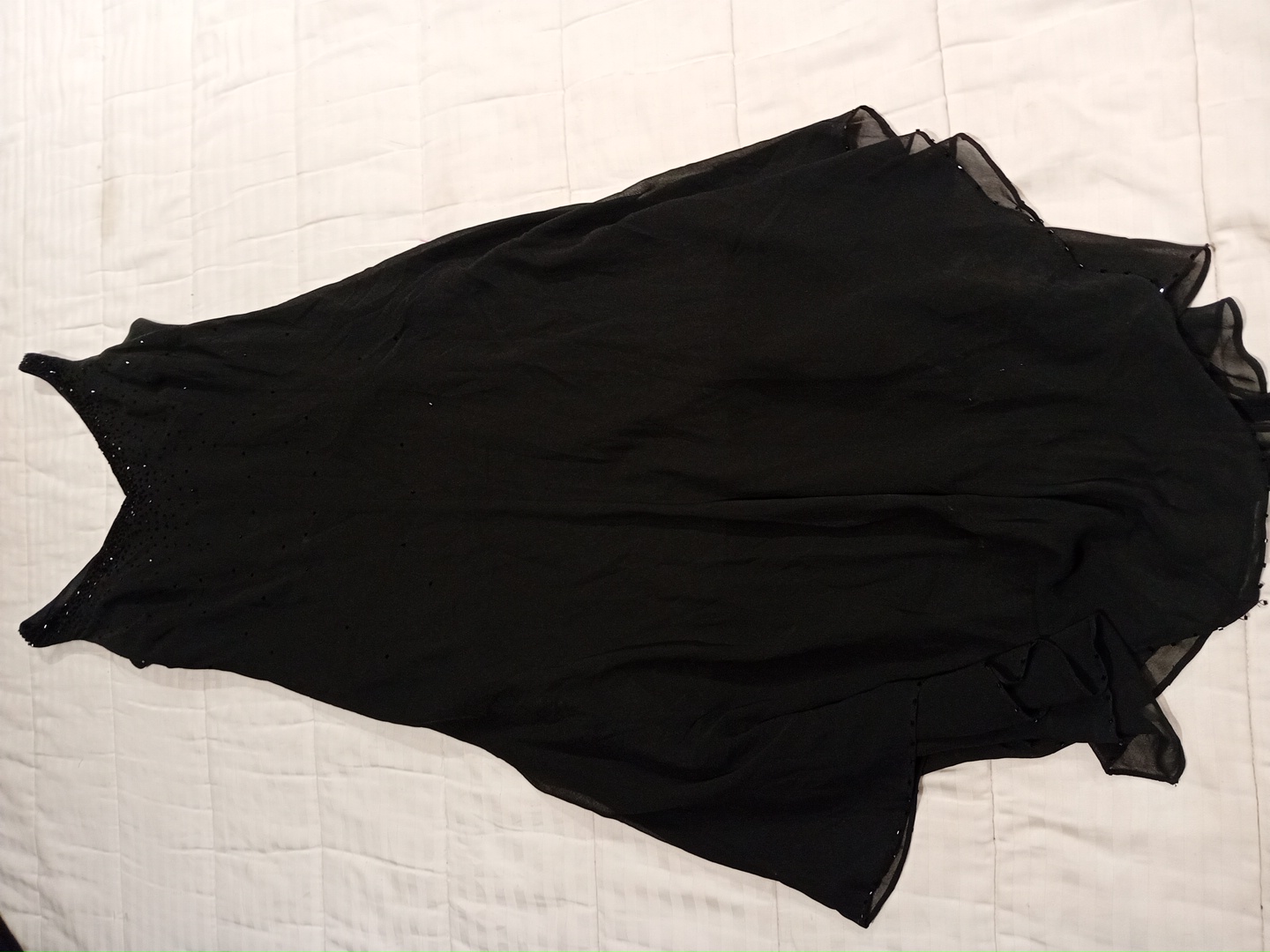 黒いイブニングドレス