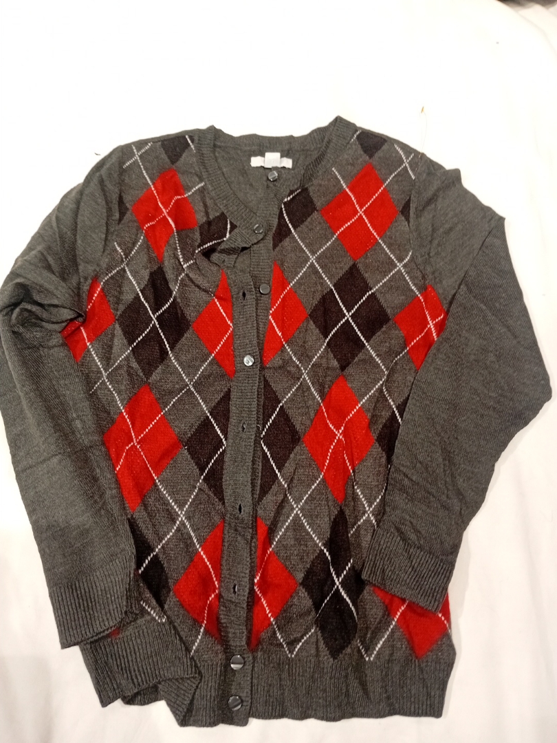 Argyle-Muster Cardigan