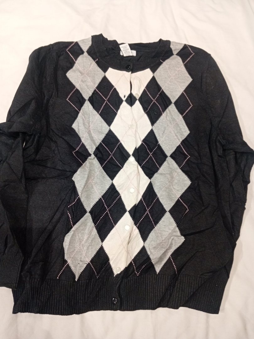 アルガイル カーディガン セーター