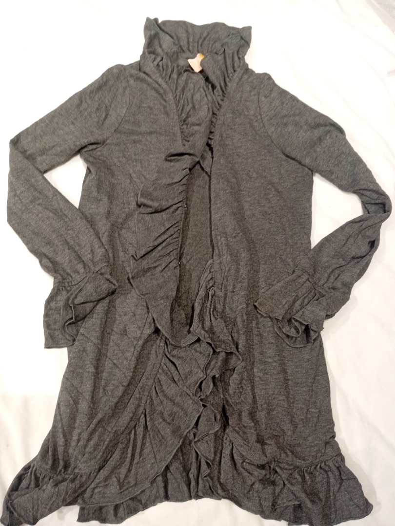 Top à volants à manches longues