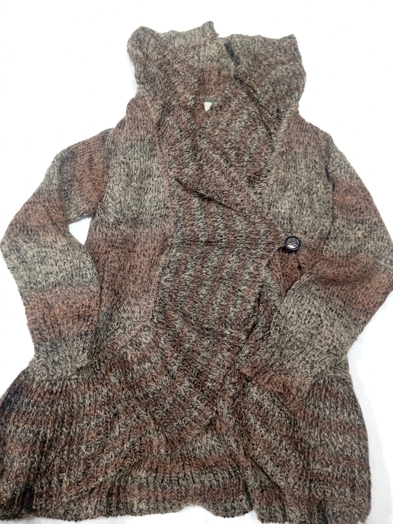 Strick Langarm Kapuzenshirt