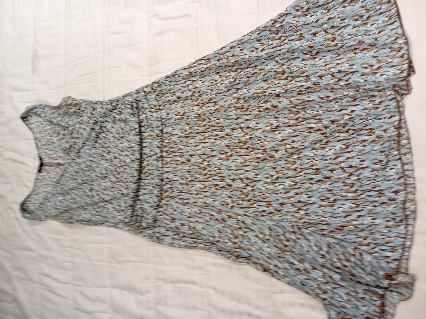 アニマルプリントのAラインドレス