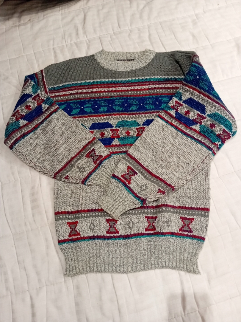 Maglione a maglia multicolore