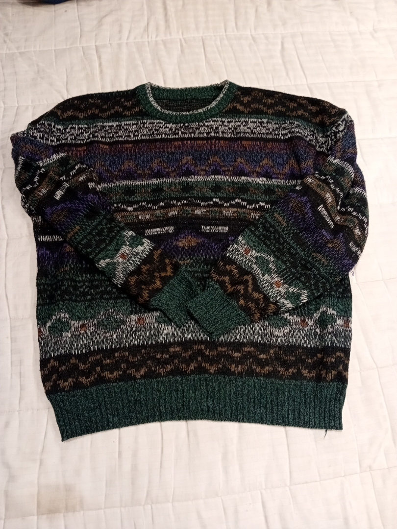 Maglione a maglia multicolore