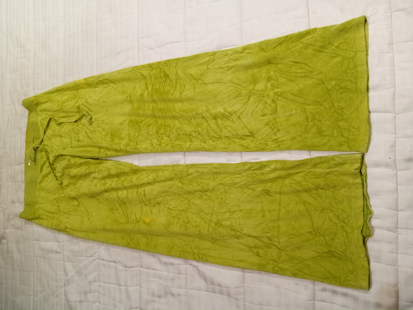 Pantalon en velours vert