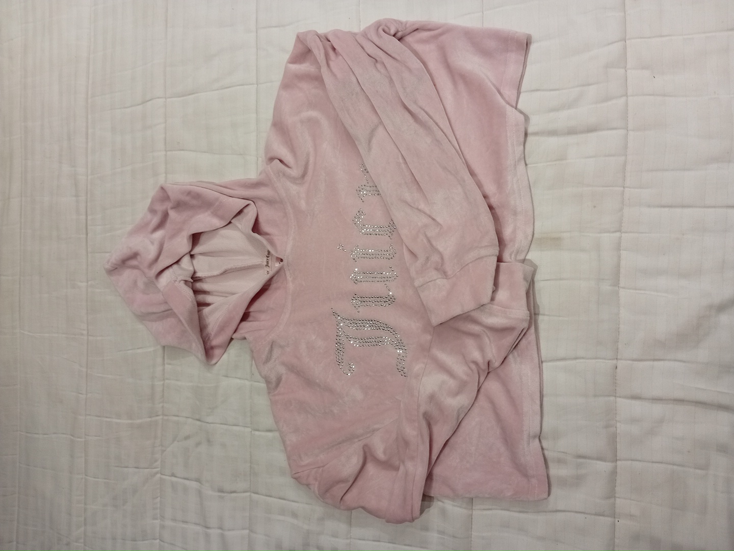 Hoodie en velours rose