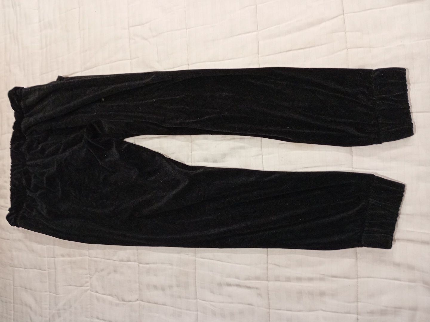 Pantaloni sportivi in velluto nero