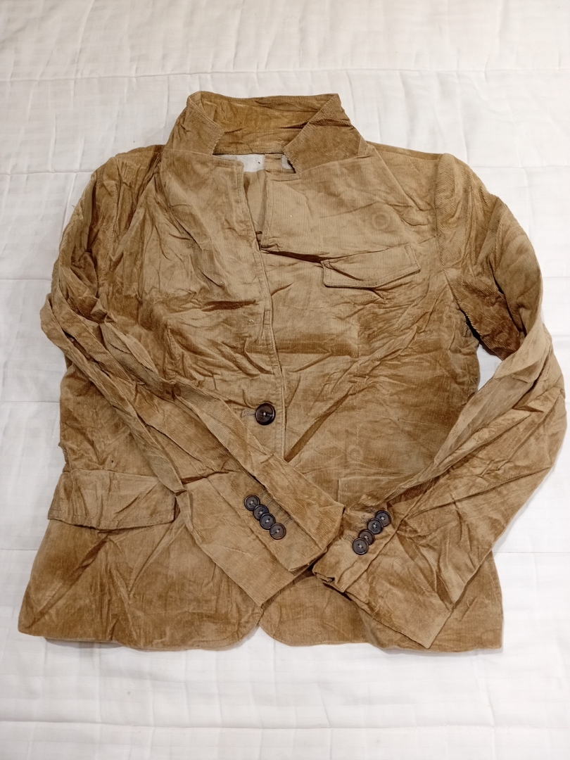 Giacca in velluto a coste marrone