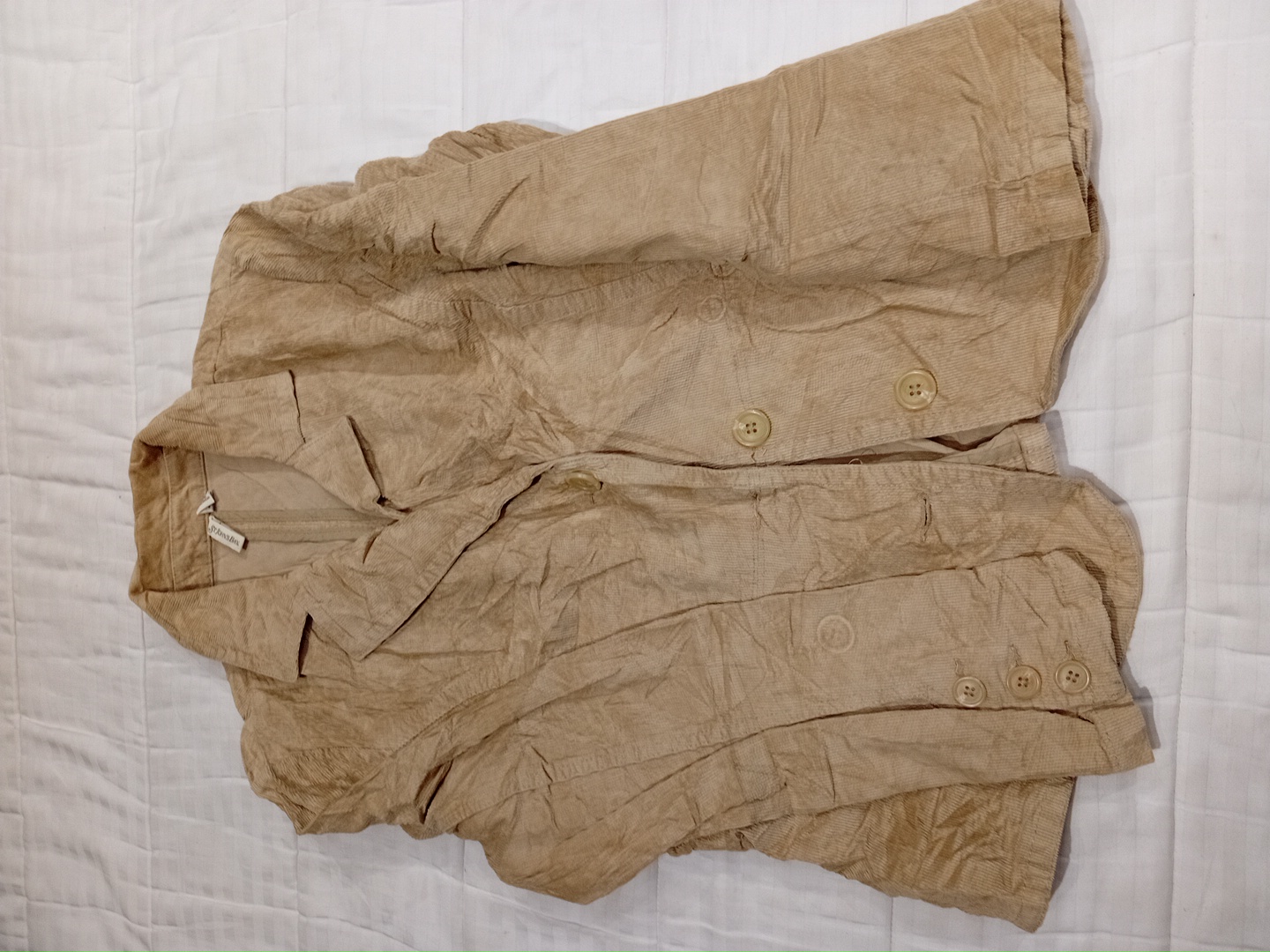 Cappotto in velluto a coste