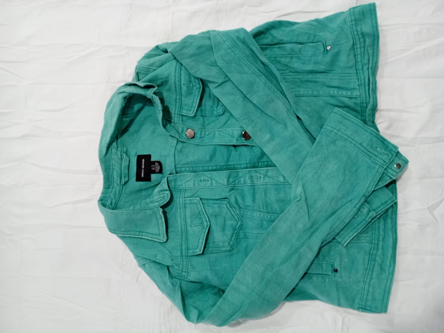 DKNY Jeans Green Denim Jacket