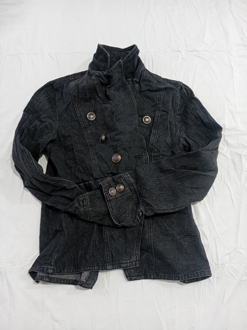 Giacca in denim grigio scuro