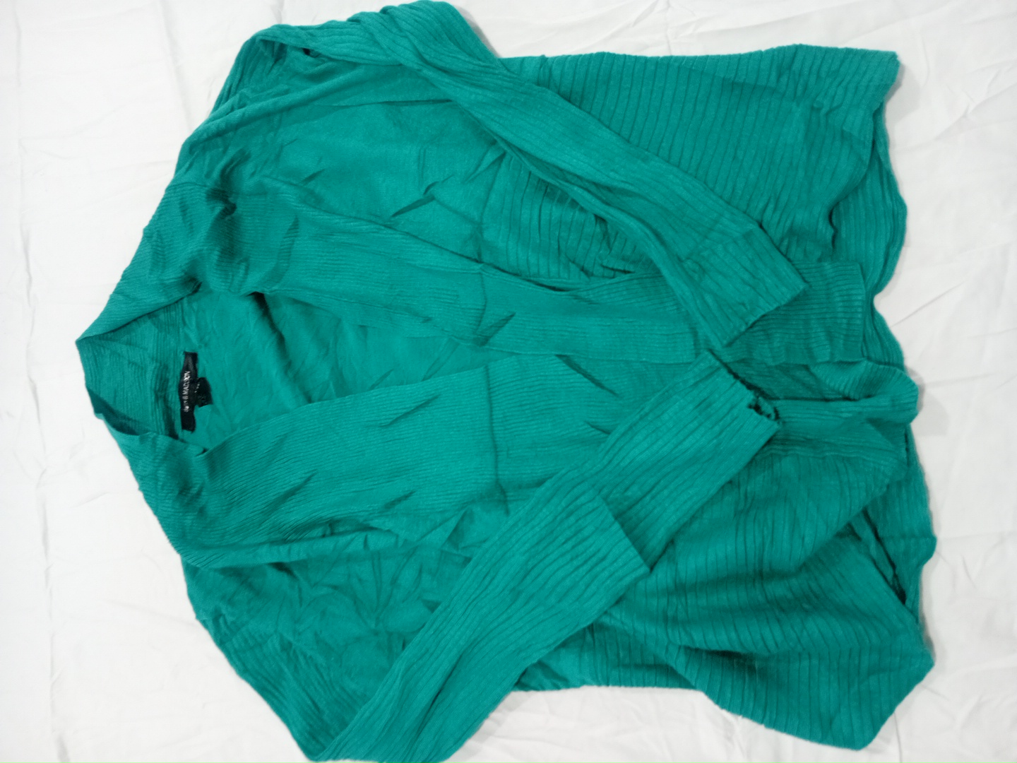 Top in maglia verde