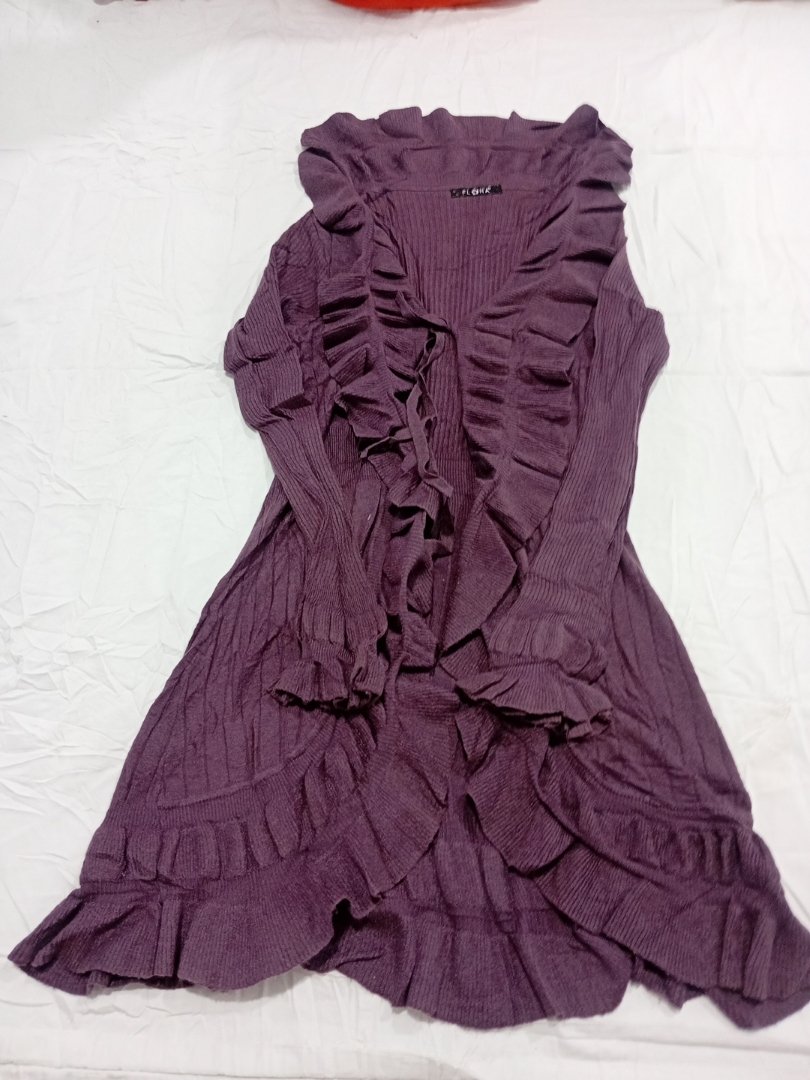 Top in maglia arricciato