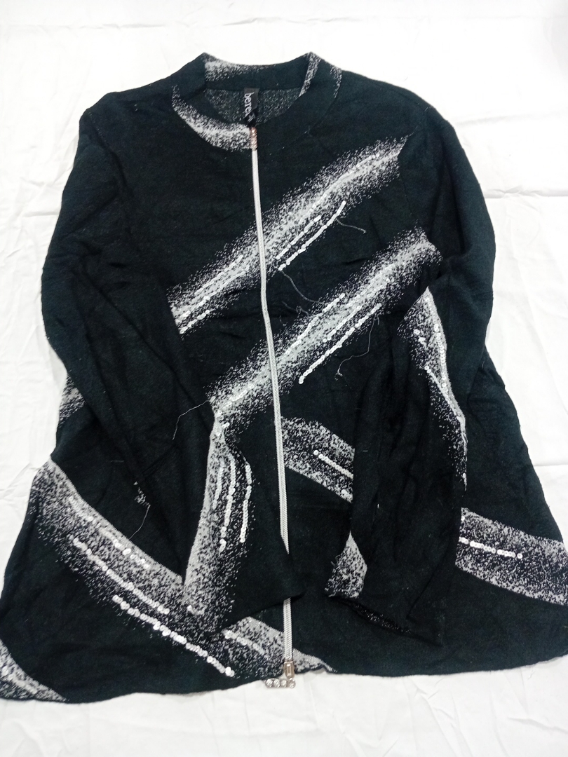 ブラックアンドホワイトセーター