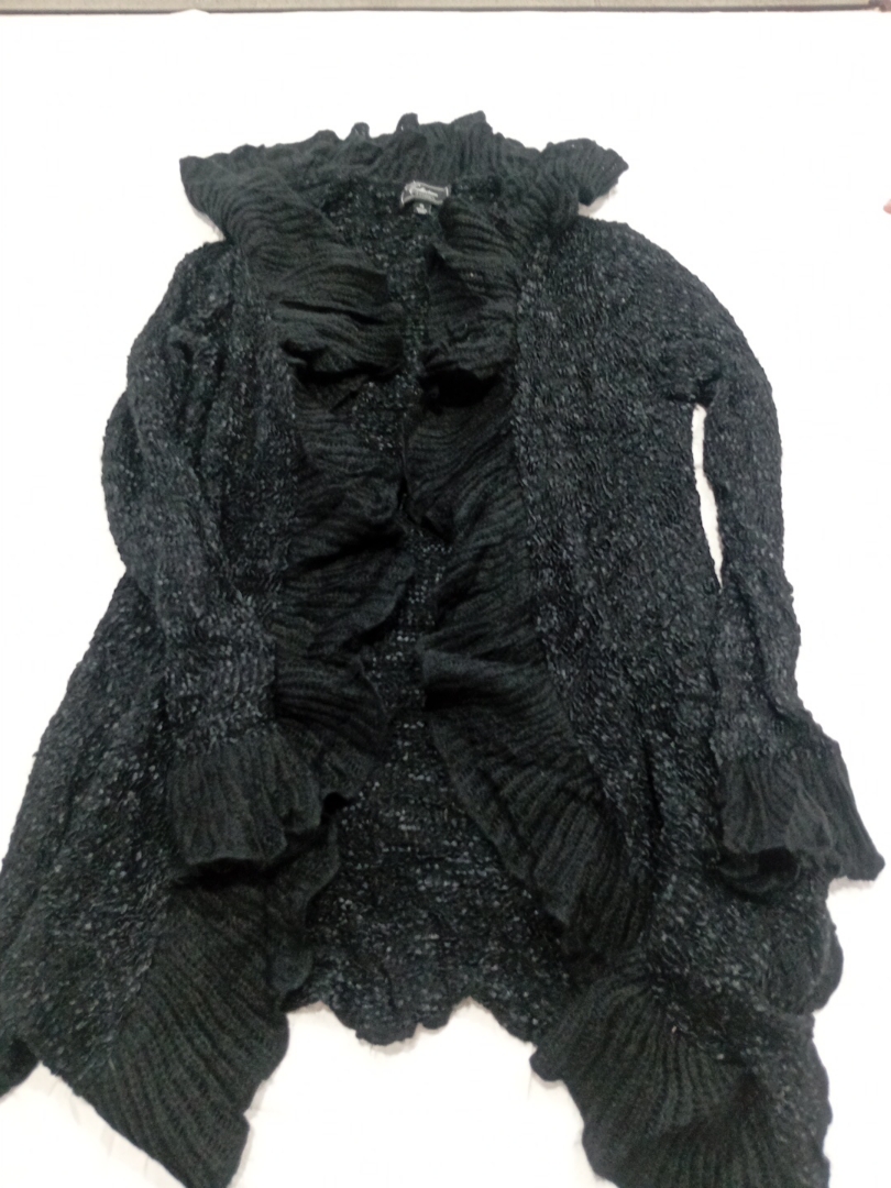 ブラックニットカーディガン