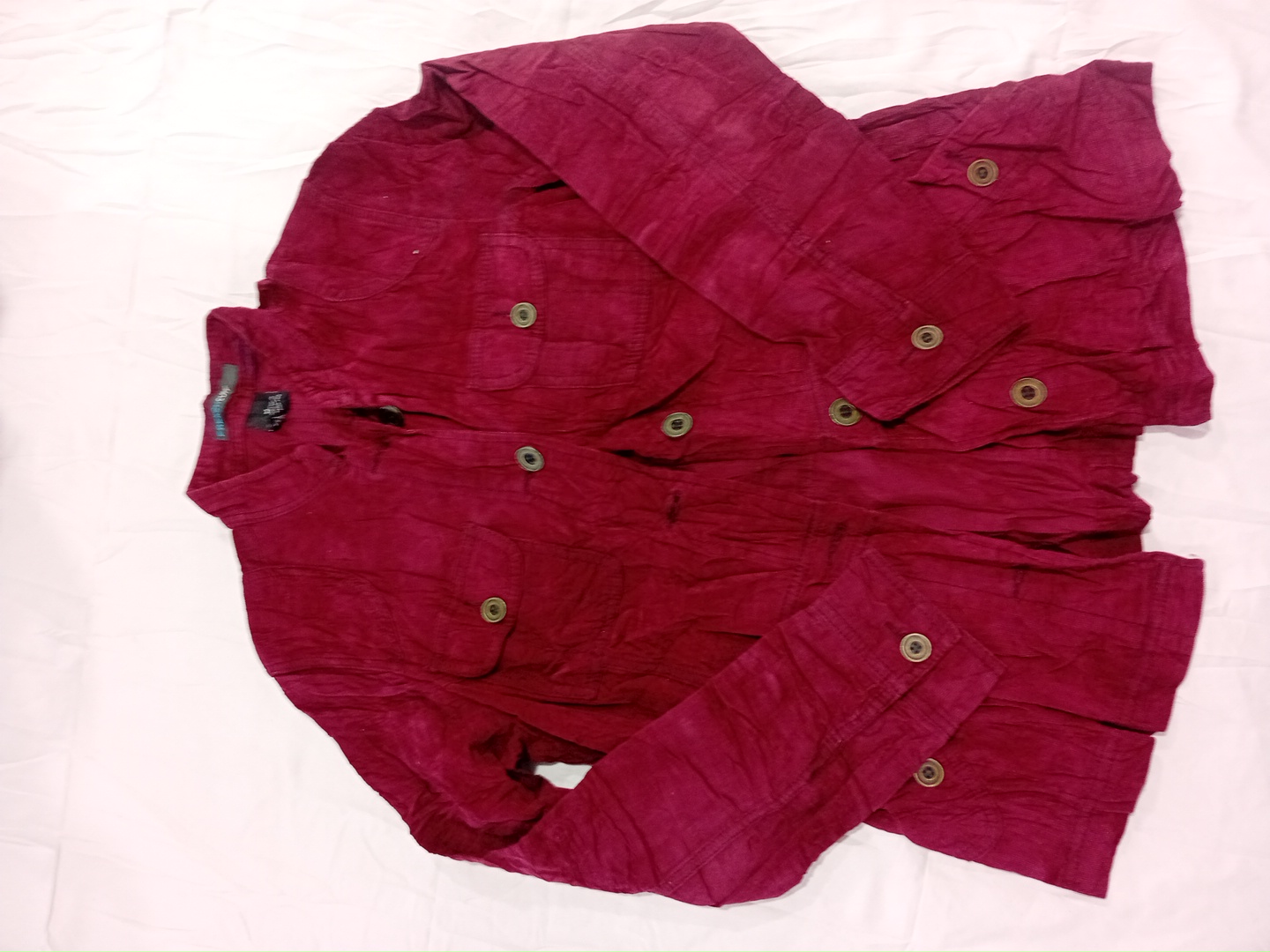 Burgundy Cotton Jacket