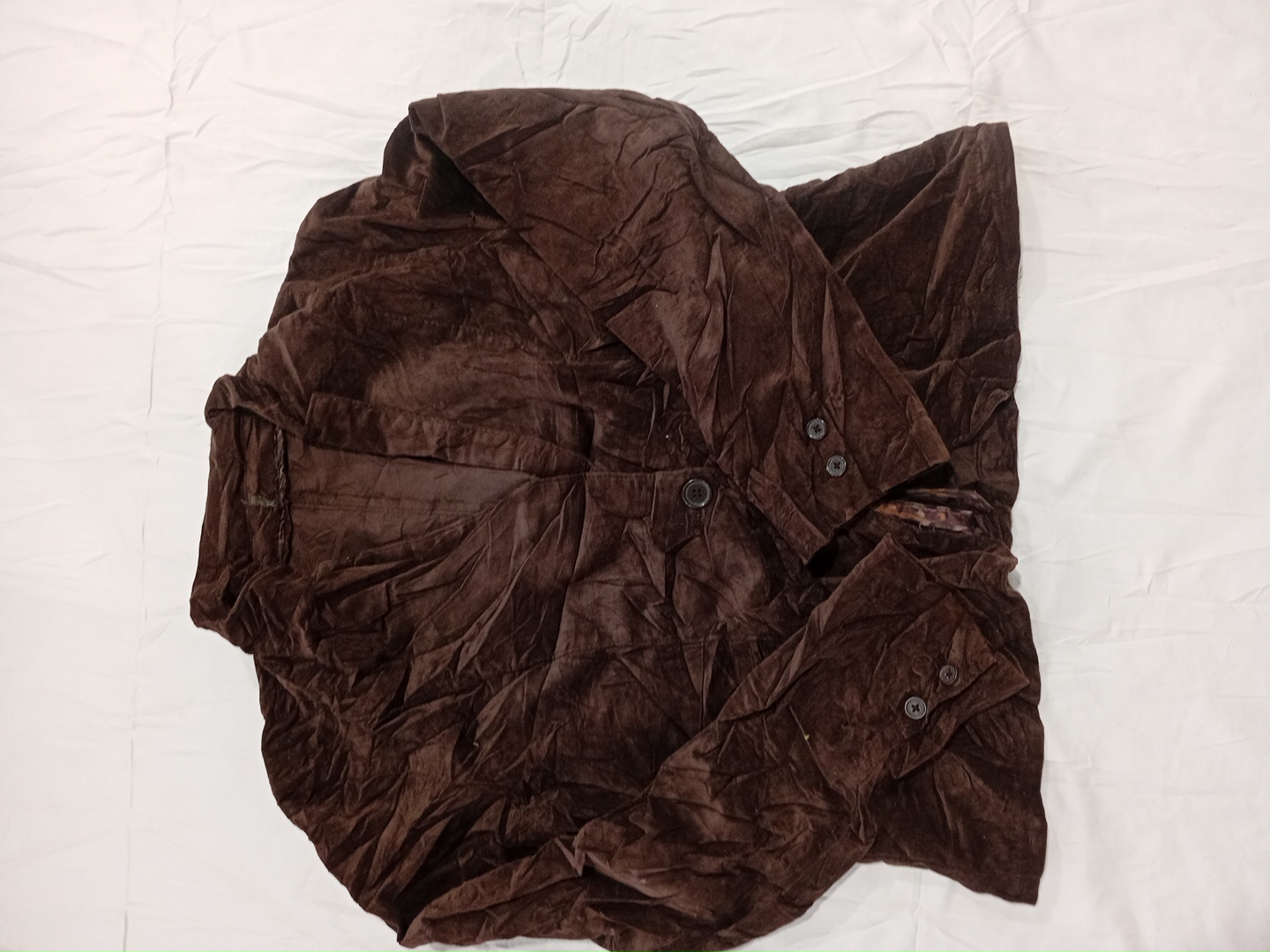 Giacca in velluto marrone