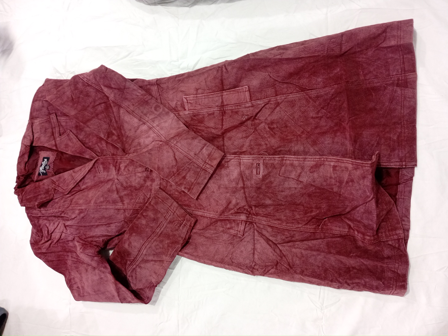 Giacca in Suede Rossa