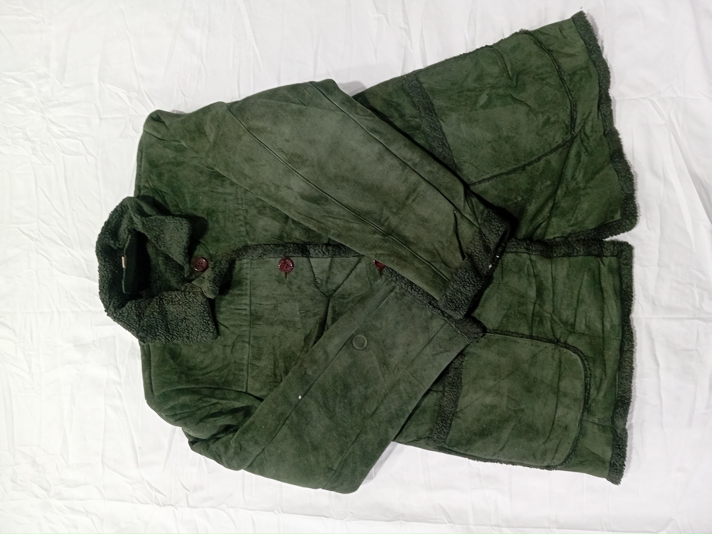Jones New York Green Sherpa Jacket