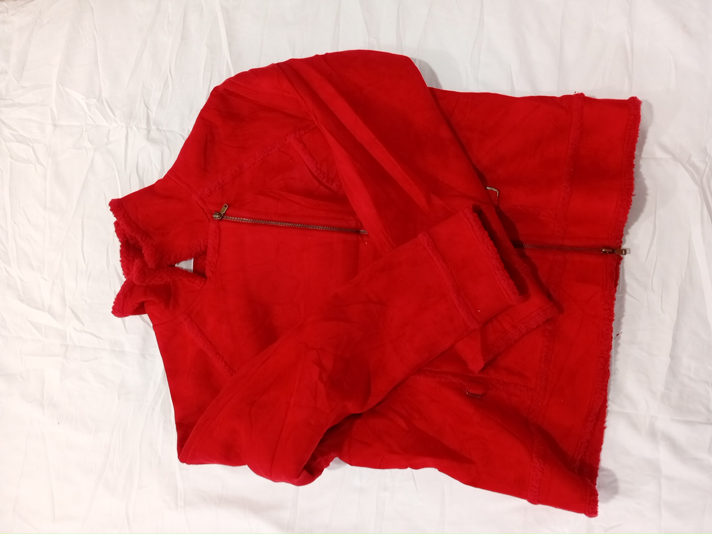 Liz Claiborne Red Fleece Jacket