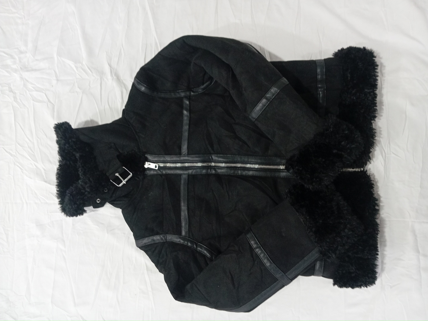 Black Faux Fur Jacket