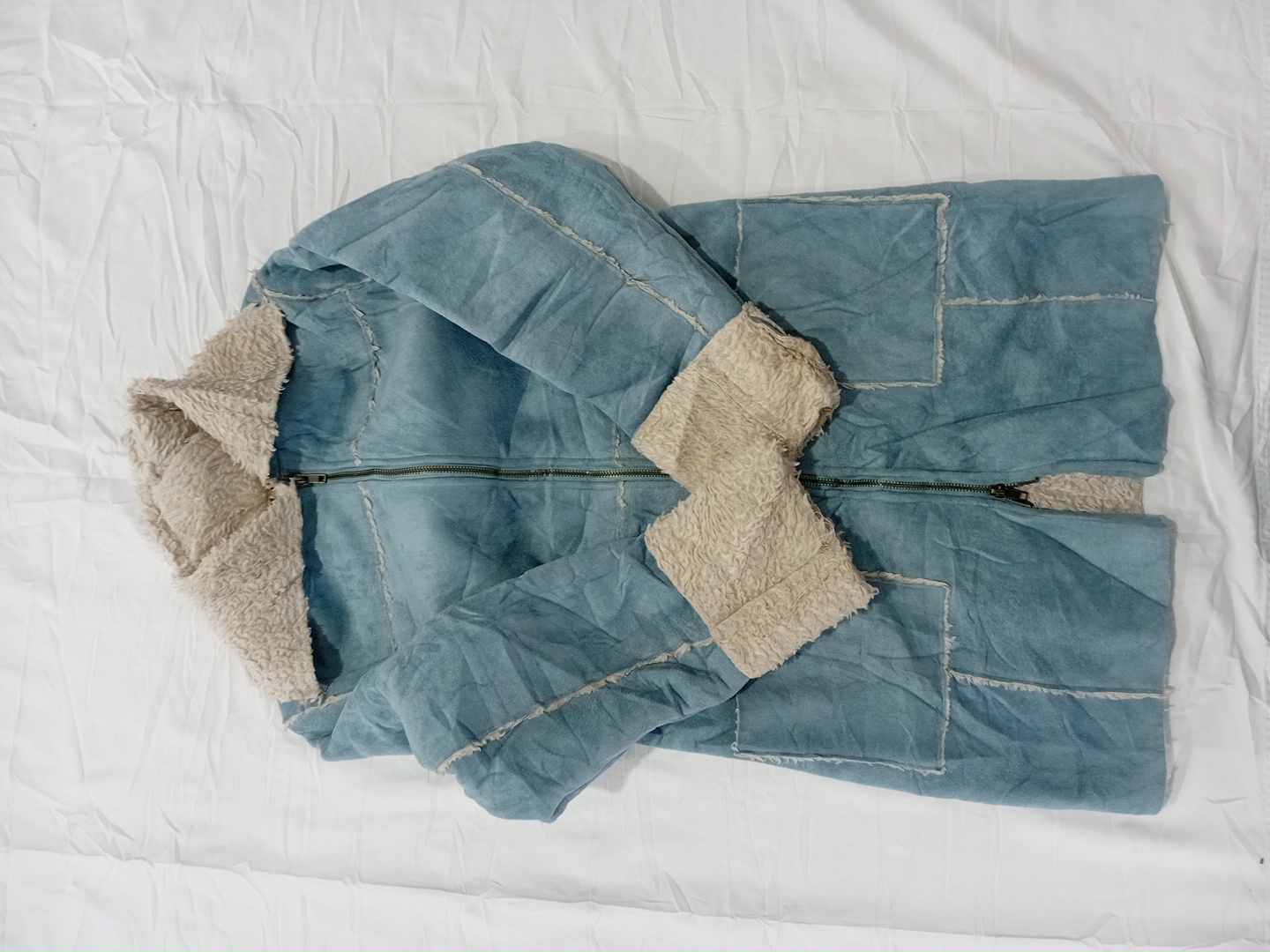 Shearling Lined Suede Jacket