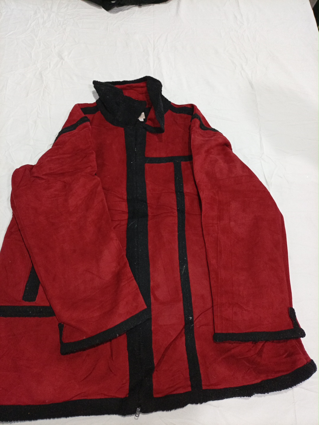 Red and Black Fleece Jacket