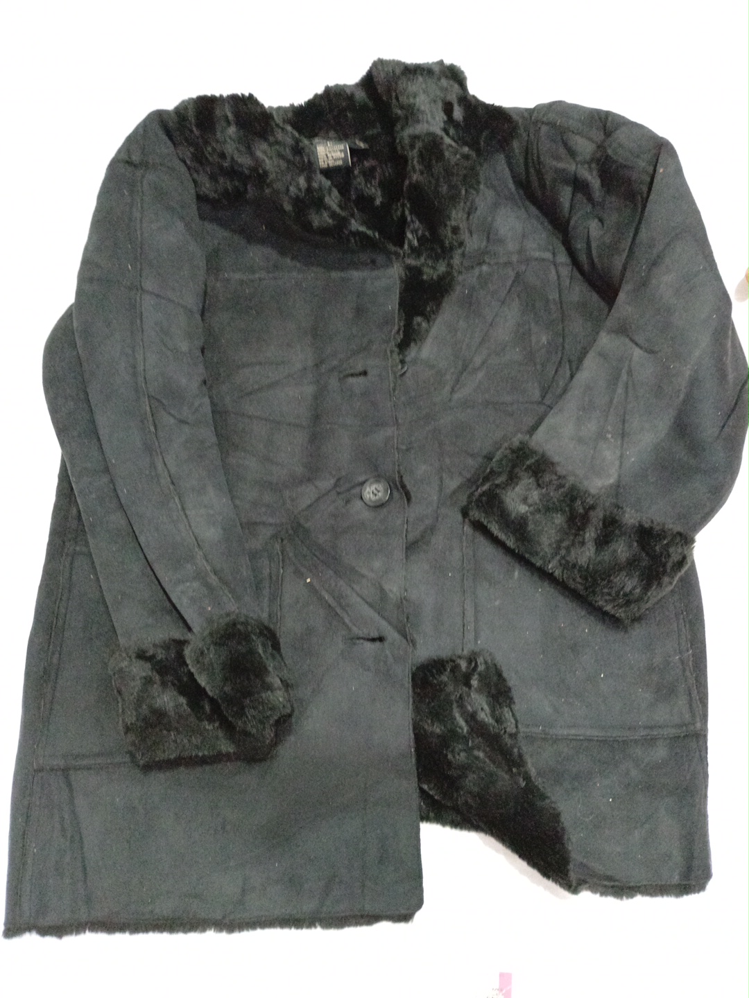 Giacca foderata in pelliccia sintetica