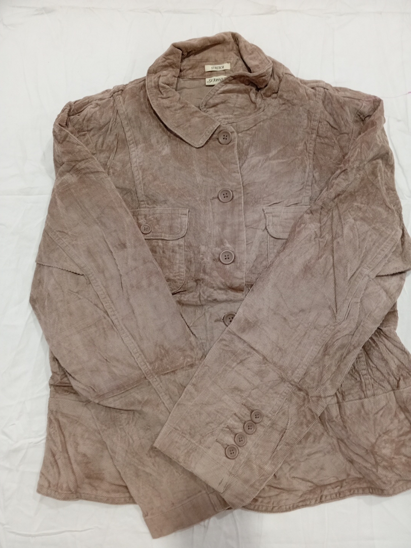 Giacca in corduroy marrone