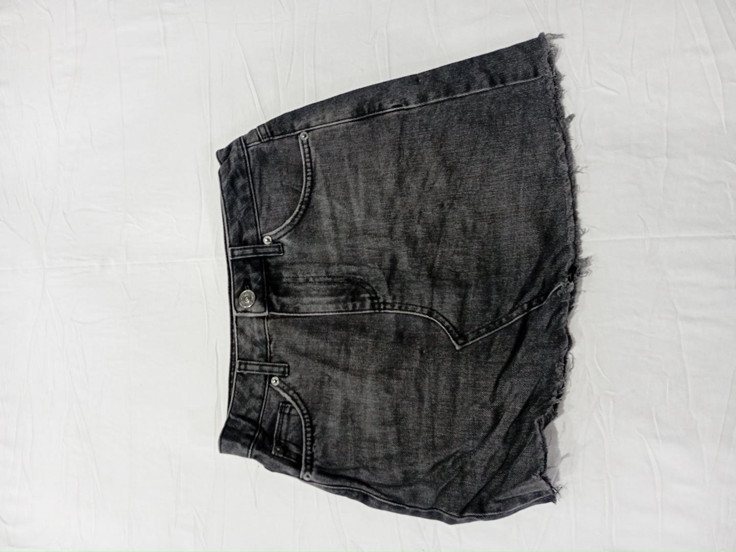 ブラックデニムミニスカート