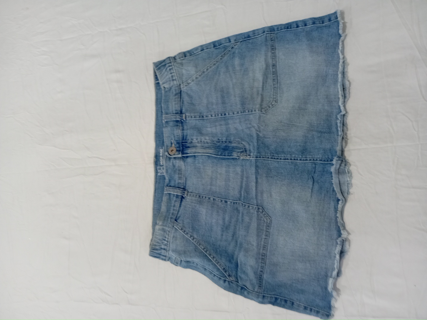 ハイライズデニムミニスカート