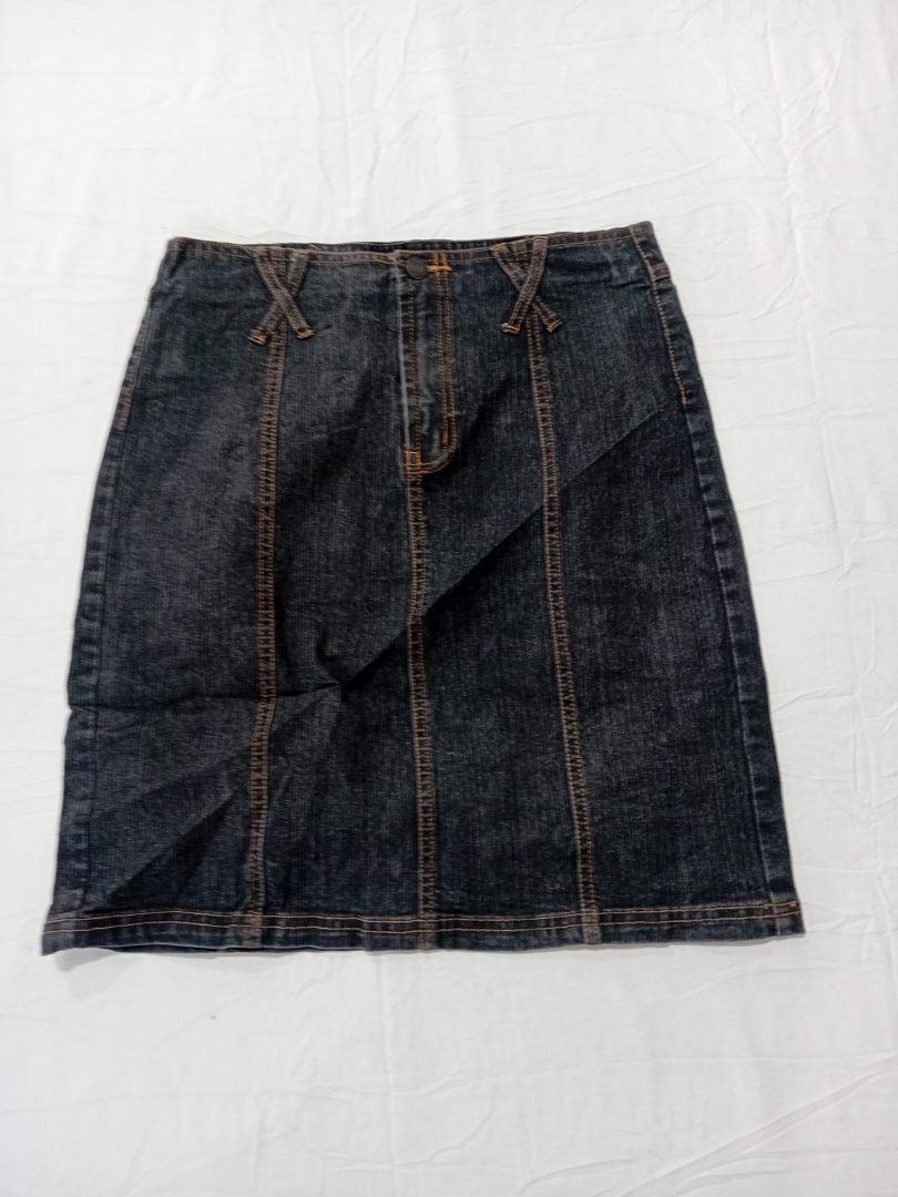 Jupe en denim délavé