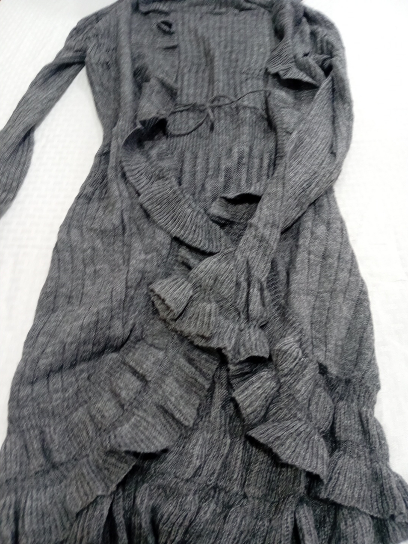 Vestito di Maglia Grigia Elegante