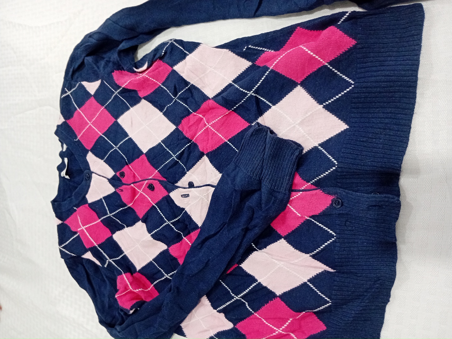 Maglione con motivo a rombi