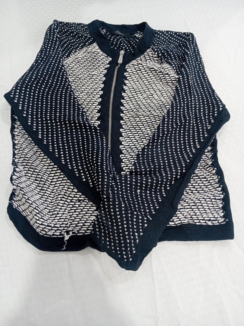 Giacca in maglia con zip