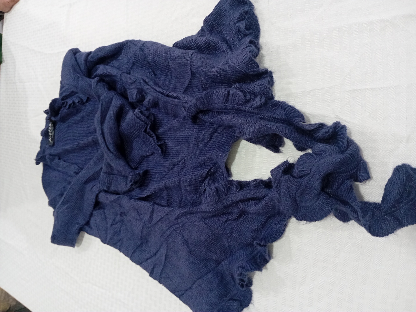 Top in maglia di alpaca