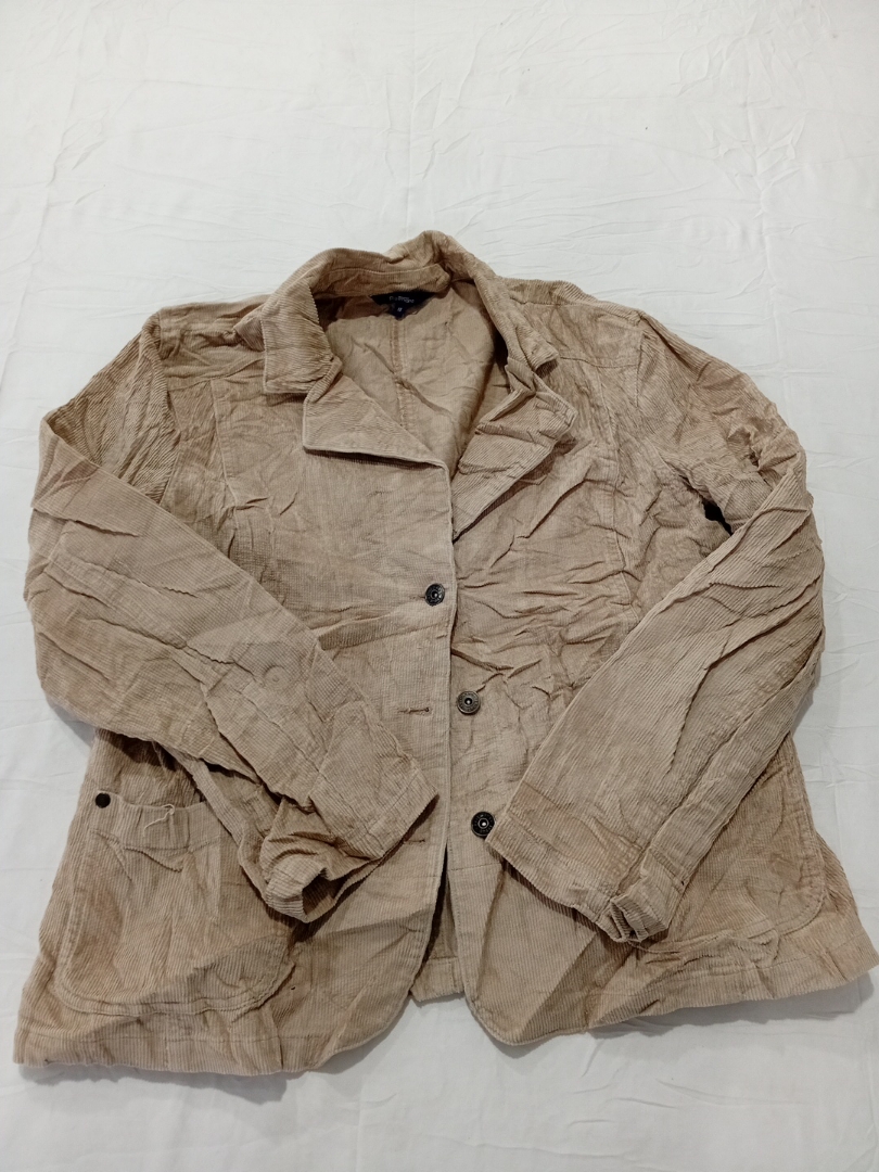 Giacca in corduroy beige