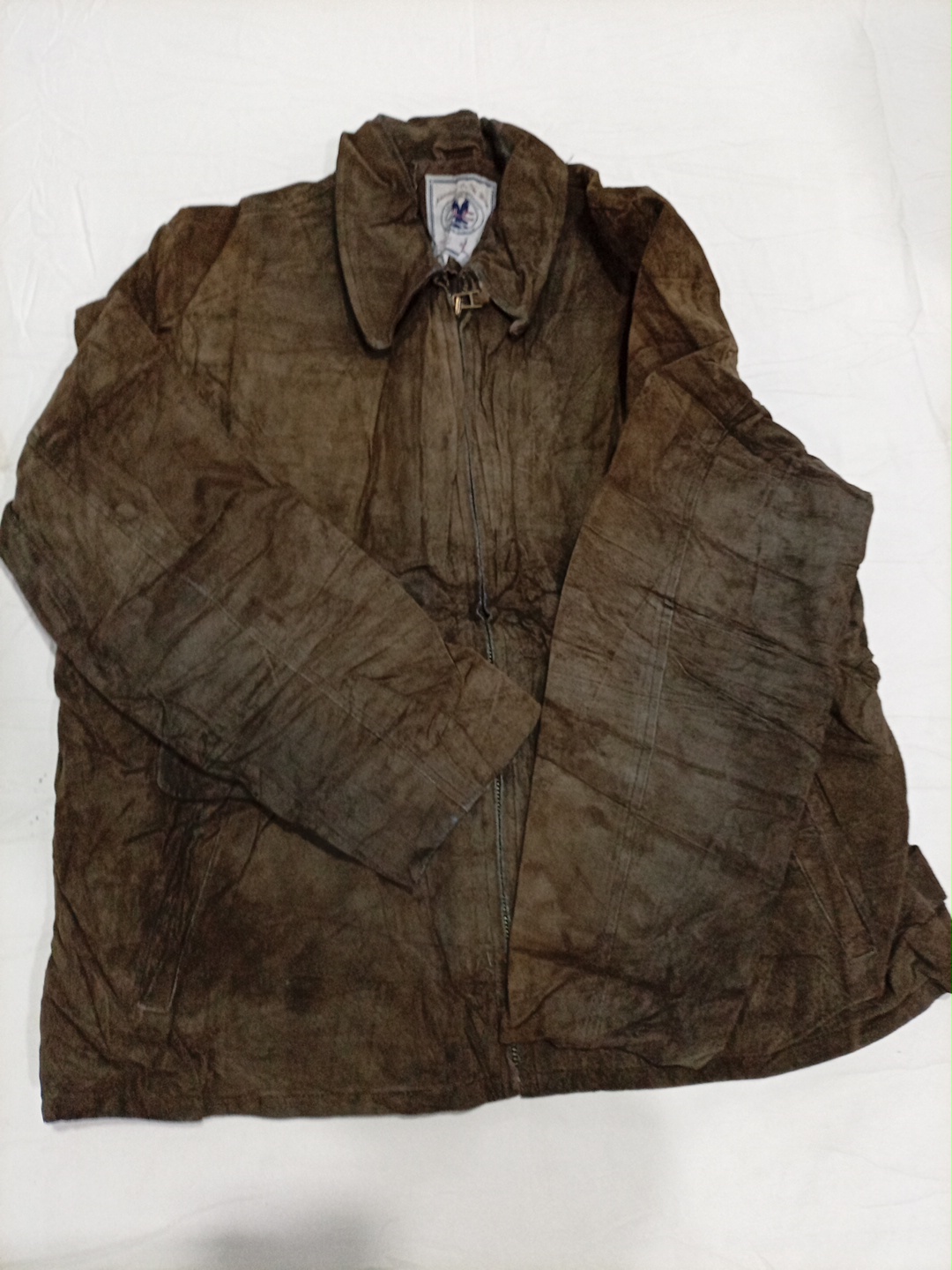 Giubbotto di pelle marrone