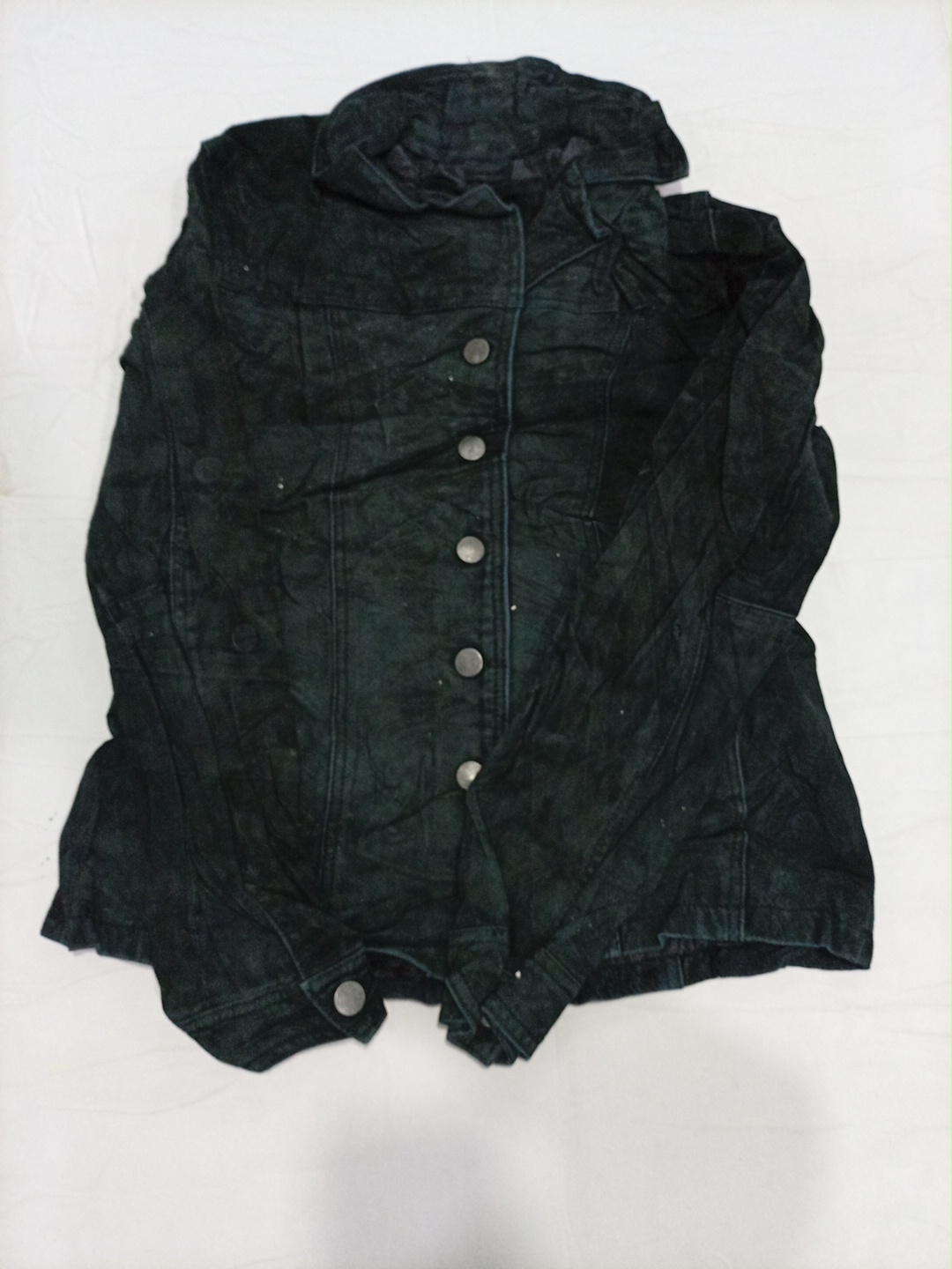 Giacca di jeans nera